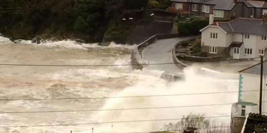 Waves at Portmellon Cove Feb 2016